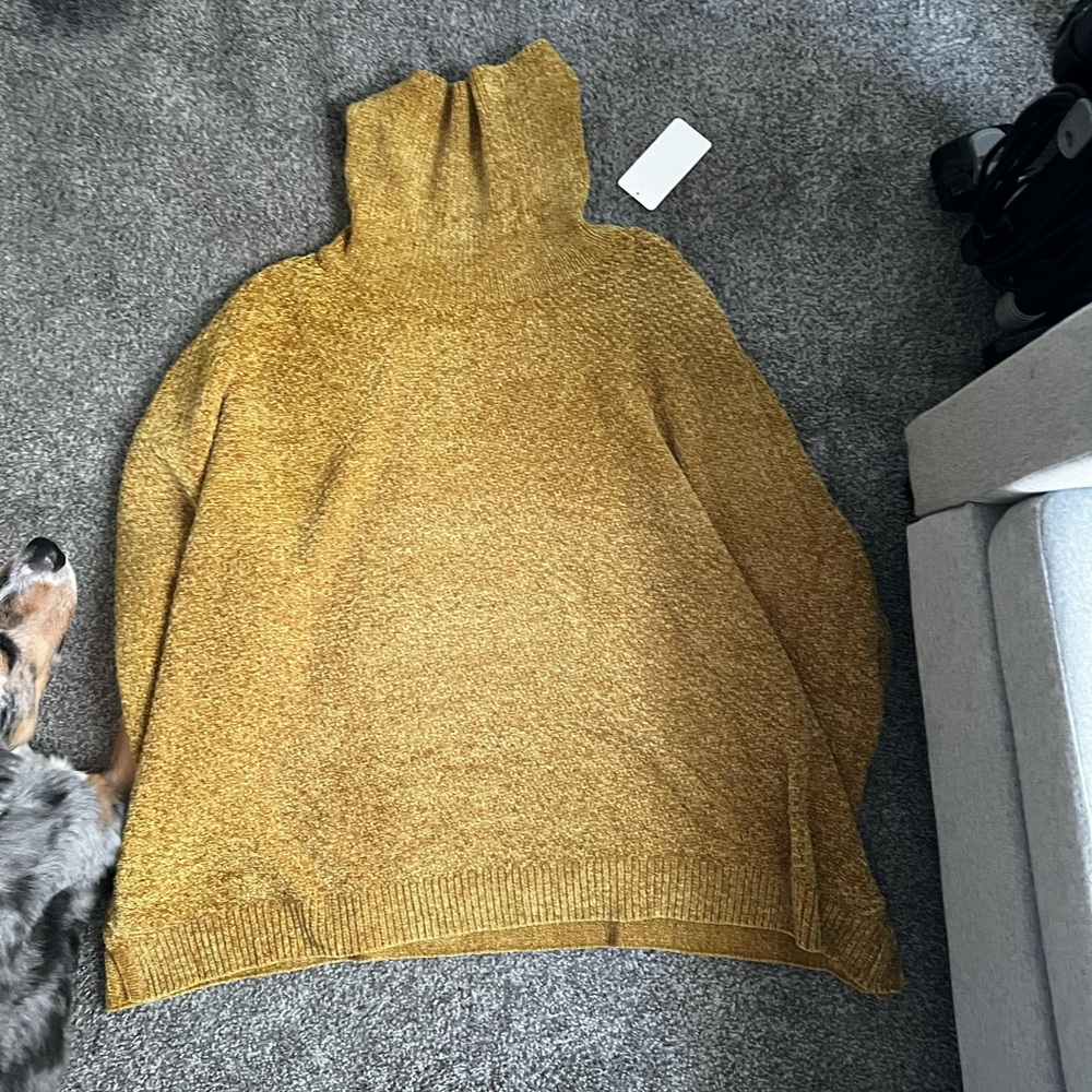 Ulla Popken Golden Turtleneck Sweater